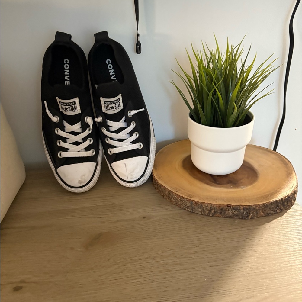 Converse Black and White Canvas Sneakers